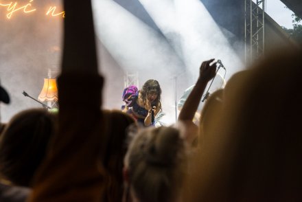 Koncert zespołu Kwiat Jabłoni w wiślańskim amfiteatrze